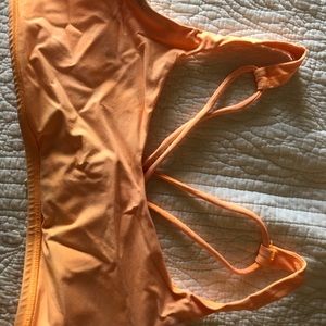 Used/worn orange lululemon free to be bra size 8
